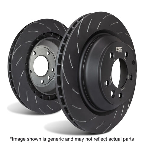 EBC Racing 2015+ Ford Mustang (6th Gen) 5.0L (w/Perf Package) SG Series One Piece Rear Rotors - SG7696