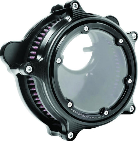 Performance Machine Vision Air Cleaner (W/ Bezel) - Black Ops - 0206-2156-SMB