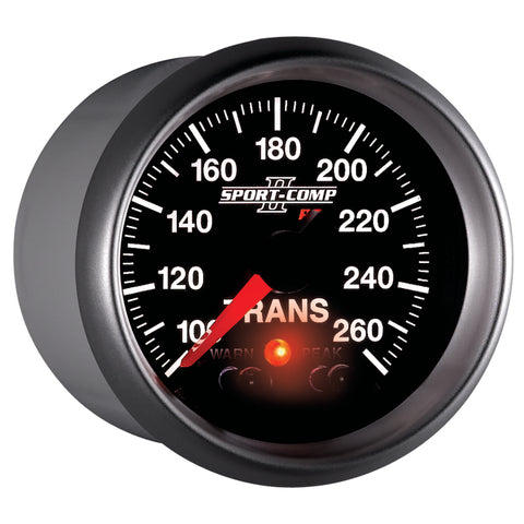 Autometer Elite 52.4mm 100-260F Transmission Temperature Peak & Warn w/ Electronic Control Gauge - 3658