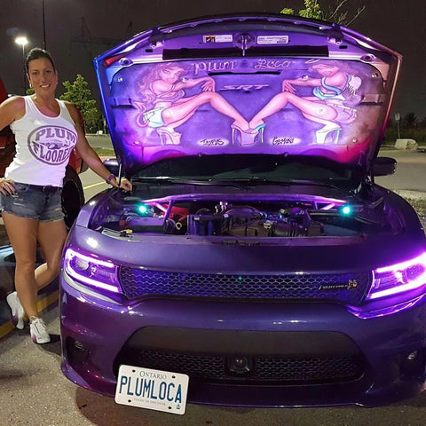 Oracle 15-21 Dodge Charger RGB+W DRL Headlight DRL Kit - ColorSHIFT w/ Simple Controller - 1443-504