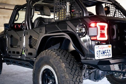 DV8 Offroad 18-23 Jeep Wrangler JL Slim Fender Flares - FDJL-07