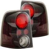 ANZO 2002-2005 Ford Explorer Taillights Black - 211081
