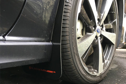 Rally Armor 17-23 Subaru Impreza 4D/5D Black UR Mud Flap w/Grey Logo - MF45-UR-BLK/GRY