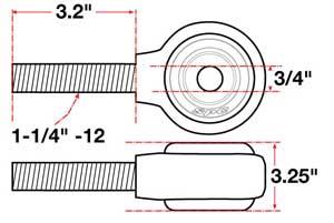 SPC Performance xAxis Rod End Ball Joint - 15750