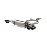 Akrapovic 2017+ Alfa Romeo Stelvio Quadrifoglio Slip-On Line (Titanium) w/Titanium/Carbon Fiber Tips - S-AR/TI/6H