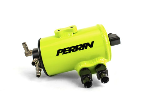 PERRIN 15-19 Subaru WRX Air Oil Separator - Neon Yellow - PSP-ENG-609NY