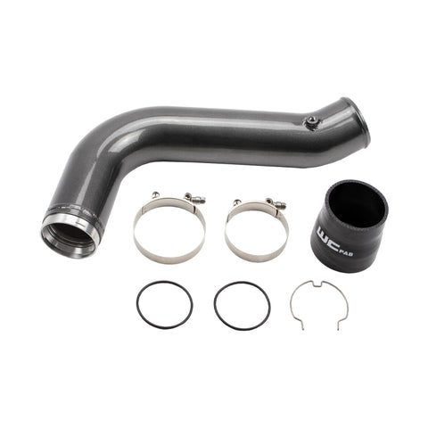Wehrli 17-19 Chevrolet 6.6L L5P Duramax Passenger Side 3.5in Intercooler Pipe - Bronze Chrome - WCF100530-BC