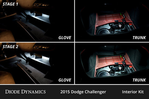 Diode Dynamics 15-23 Dodge Challenger Interior LED Kit Cool White Stage 1 - DD0625