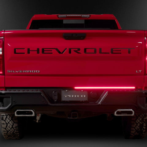 Putco 23-24 GMC Canyon 48In Direct Fit Red Blade Kit Tailgate Bars - 9202048-24