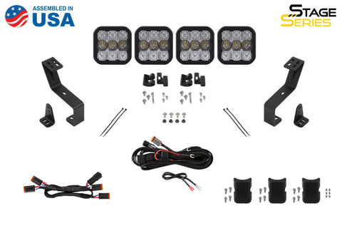 Diode Dynamics SS5 Grille CrossLink Lightbar Kit for 2019-Present Ram - Pro White Combo - DD7610