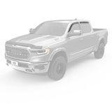 EGR 2019 Dodge Ram 1500 Crew Cab Tape-On Window Visors Set of 4 - Dark Smoke - 642951
