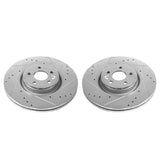 Power Stop 12-18 Volvo S60 Front Evolution Drilled & Slotted Rotors - Pair - EBR1002XPR