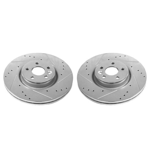 Power Stop 12-18 Volvo S60 Front Evolution Drilled & Slotted Rotors - Pair - EBR1002XPR