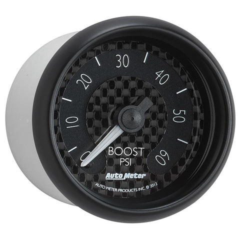 Autometer GT Series 52mm Mechanical 0-60 psi Boost Gauge - 8005