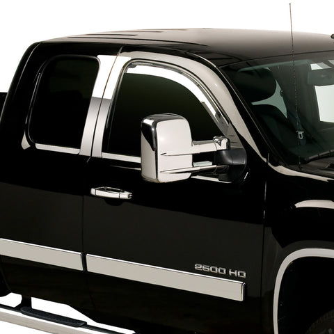 Putco 02-06 GMC Sierra EXT cab/Crew Cab (Front Only) - Excl Reg Cab Element Chrome Window Visors - 480010