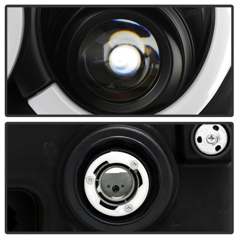 Spyder 05-07 Jeep Grand Cherokee - Light Bar Projector Headlights - Black - PRO-YD-JGC05V2-LB-BK - 5086129