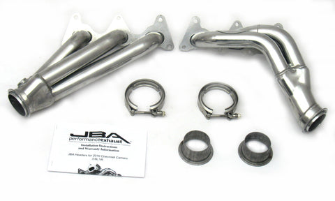 JBA 10-11 Camaro 3.6L V6 1-5/8in Primary Silver Ctd Cat4Ward Header - 1816SJS