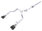AWE Tuning 4th Gen GM 1500 5.3L 0FG Catback Split Rear Exit (w/ Bumper Cutouts) - Quad Diamond Tips - 3015-43202