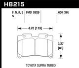 Hawk 93-98 Toyota Supra TT HPS 5.0 Street Front Brake Pads - HB215B.630