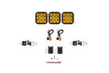 Diode Dynamics SS5 Pro Universal CrossLink 3-Pod Lightbar - Yellow Driving - DD7251