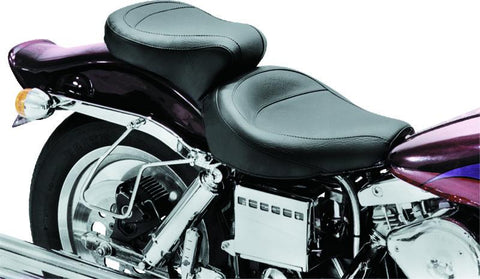 Mustang 58-84 Harley FX/FL Wide Touring 1PC Seat - Black - 75734