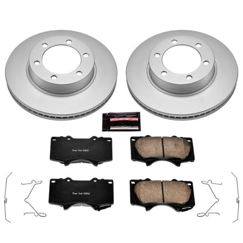 Power Stop 01-07 Toyota Sequoia Front Z17 Evolution Geomet Coated Brake Kit - CRK2324