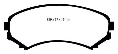 EBC 92-93 Mazda MPV 2.6 2WD Ultimax2 Front Brake Pads - UD550