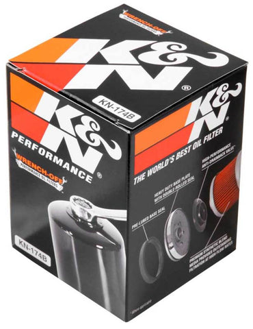 K&N Oil Filter 08-17 Harley-Davidson VRSCDX Night Rod Special 76 CI 3in OD x 3.844in Height - KN-174B