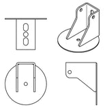 Ridetech Coilover Conversion to Air Spring Bracket - 90000073