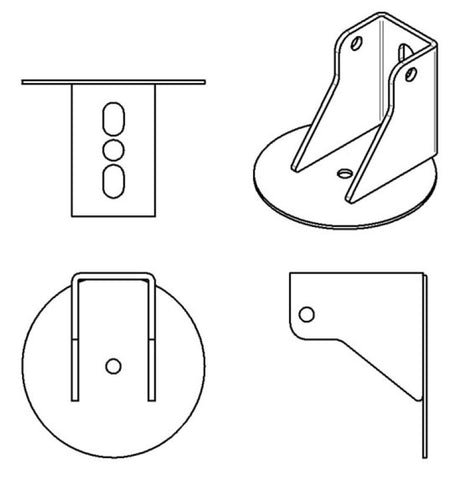 Ridetech Coilover Conversion to Air Spring Bracket - 90000073