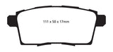EBC 06-08 Ford Edge 3.5 2WD Yellowstuff Rear Brake Pads - DP41795R