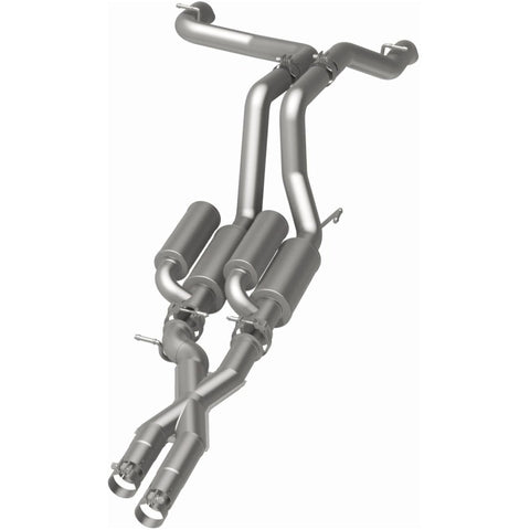MagnaFlow Cat-Back 2021 Jeep Wrangler 6.4L Rock Crawler Series Dual Exit Stainless Exhaust - 19582