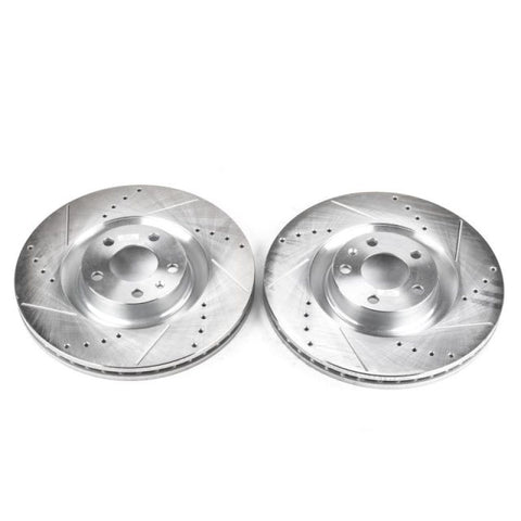 Power Stop 04-09 Audi S4 Front Evolution Drilled & Slotted Rotors - Pair - EBR821XPR