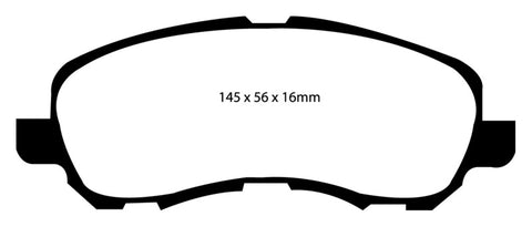 EBC 11-14 Chrysler 200 2.4 Redstuff Front Brake Pads - DP31614C