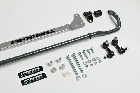 Progress Tech 96-00 Honda Civic Tubular Rear Sway Bar (25mm - Adjustable) - 62.1046
