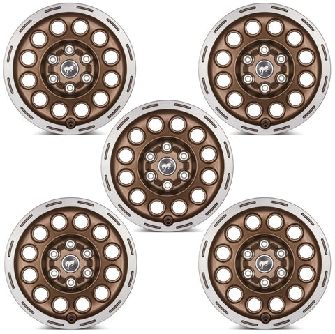 Ford Racing 21-23 Bronco 17x8.0 Wheel Kit -Sinister Bronze - M-1007K-P1780BRN