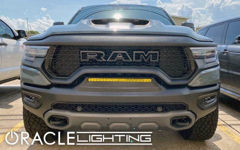 ORACLE Lighting 19-22 RAM Rebel/TRX Front Bumper Flush LED Light Bar System - Yellow - 5885-006