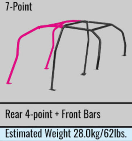 Cusco Chromoly Roll Cage Integra DC5 R 6pt FR Through Dash 4/5 Psgr *NON-Sunroof* (S/O / No Cancel) - 666 270 L20