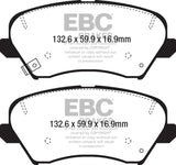 EBC 16+ Hyundai Veloster 1.6 Ultimax2 Front Brake Pads - UD1828