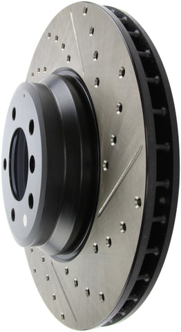 StopTech 07-09 BMW 335 (E90/E92/E93) Slotted & Drilled Left Front Rotor - 127.34093L