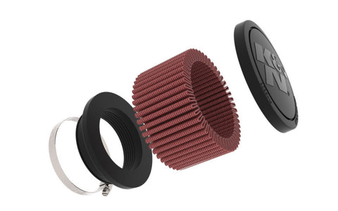 K&N Universal Clamp-On Air Filter 2.25in Flange ID 3.5in OD 2in Height - RU-1900