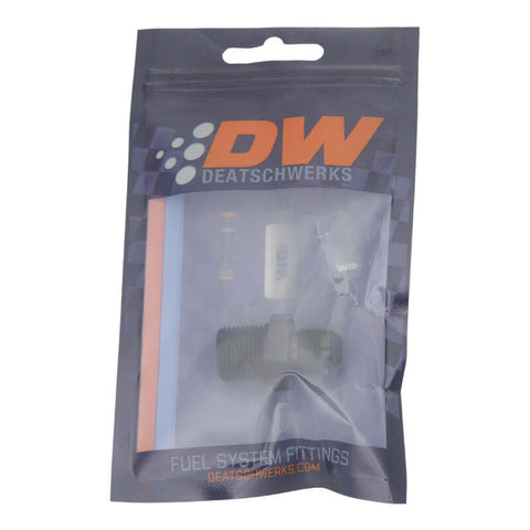 DeatschWerks 6AN Male Flare to 3/8in Male NPT Adapter - Anodized Matte Black - 6-02-0902-B
