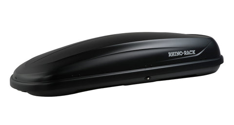 Rhino-Rack Masterfit 530L Cargo Roof Box w/ 3 Load Securing Straps - Black - RMFT530A