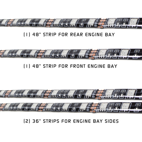 Oracle Engine Bay LED Kit 48in - ColorSHIFT - 4217-333