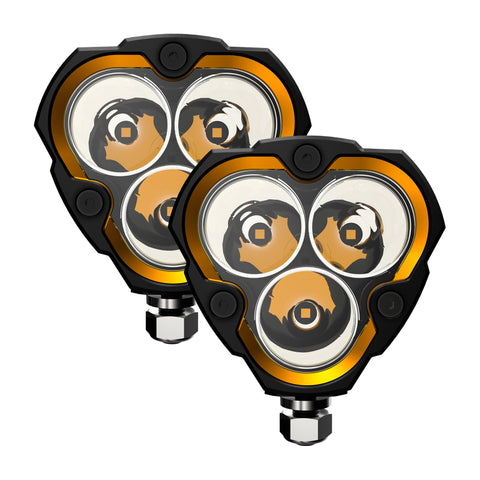 KC HiLiTES FLEX ERA 3 LED Light Spot Beam Pair Pack System - 282