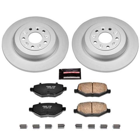 Power Stop 11-15 Ford Edge Rear Z17 Evolution Geomet Coated Brake Kit - CRK4744