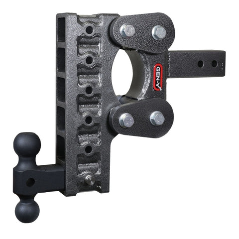 Gen-Y The Boss Torsion-Flex 2.5in Shank 10in Drop 1.1K TW 10K Hitch w/GH-031 Dual-Ball - GH-2316