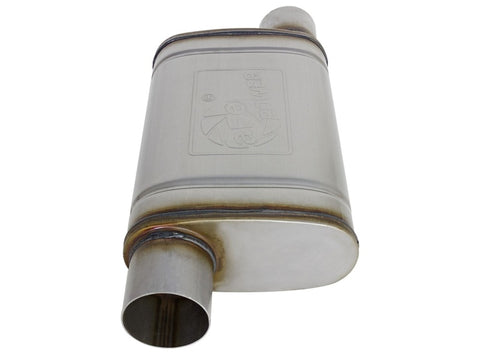 MACH Force-Xp 409 SS Muffler 3in ID Offset/Offset x 4in H x 9in W x 14in L - Oval Body - 49M00030