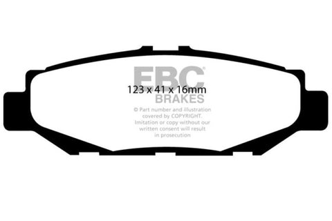 EBC 93-97 Lexus GS300 3.0 Yellowstuff Rear Brake Pads - DP4848R