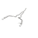 MagnaFlow Cat-Back 15-16 Ford Mustang 2.3L L4 Competition SS 3in Dual Split Rear 4.5in Black Tips - 19256